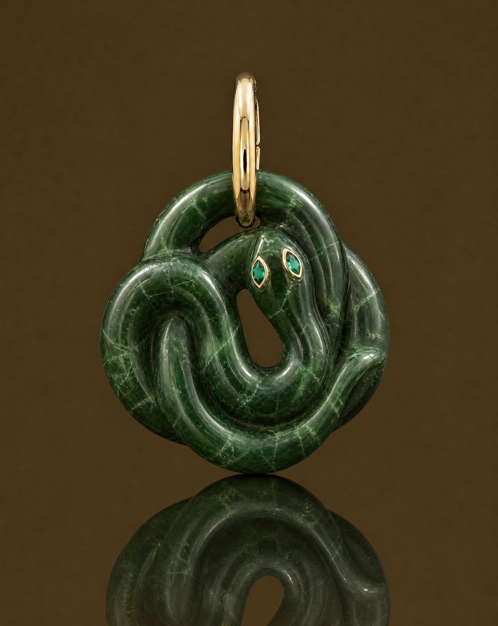 Serpent Jade vert sombre — CARO PETRA
